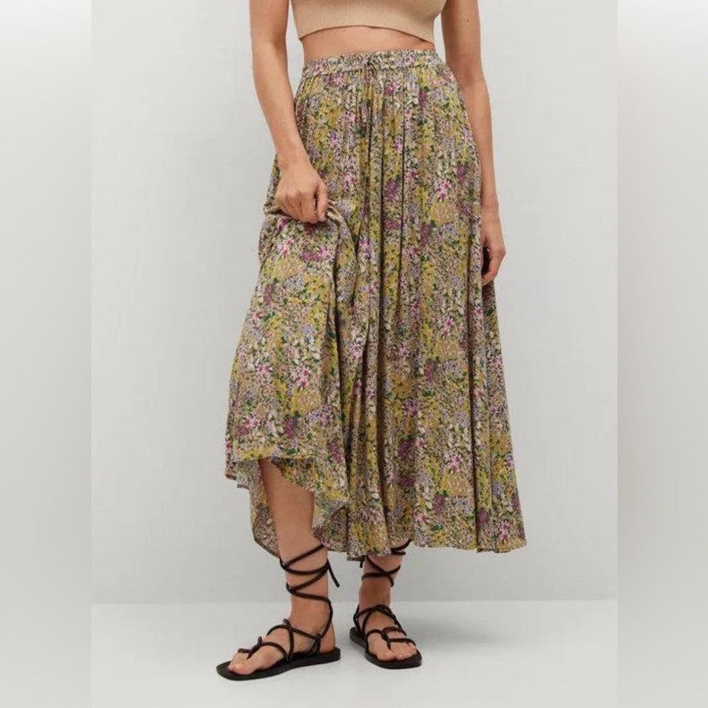 Mango Floral Skirt